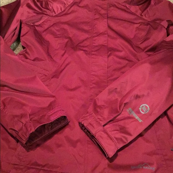 EDDDIE BAUER Comfy Burgundy Nylon Winter Jacket — Weather Edge PLUS XS - Picture 5 of 5